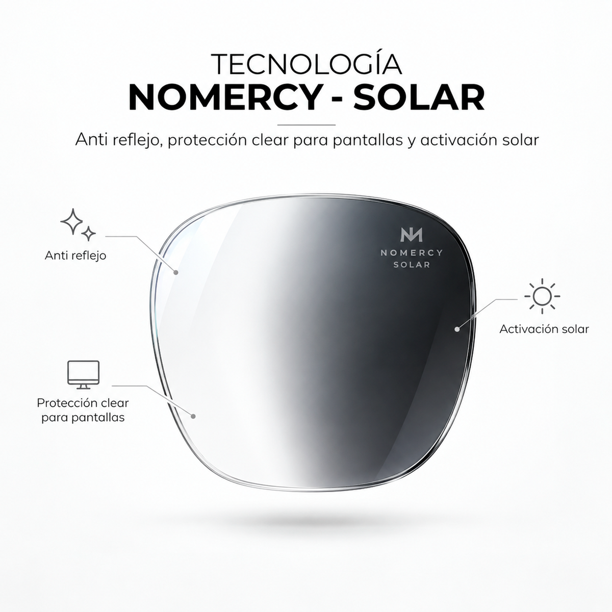 Anteojos NOMERCY - Tecnología Fotocromatica